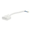 Connecteur de plafond DCL avec mise à la terre, 15 cm, Blanc