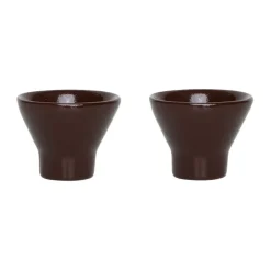 Coquetier Yuka lot de 2, Dark Terracotta