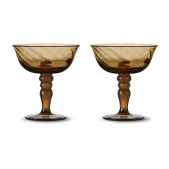 Coupe à champagne italienne Opacity 15 cl lot de 2, Brun