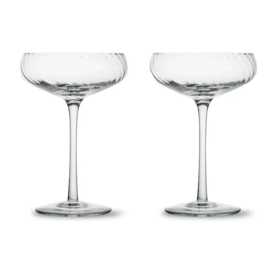 Coupe à champagne Opacity 30 cl lot de 2, Clair