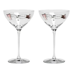 Coupe à champagne You and Me Together 32 cl lot de 2, Clear / Multi