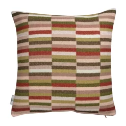 Coussin Ida 50x50 cm, Olive burgundy