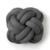 Coussin Knot, gris