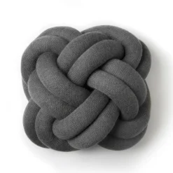 Coussin Knot, gris