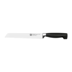 Couteau à pain Zwilling Four Star 20 cm, Noir-acier inoxydable