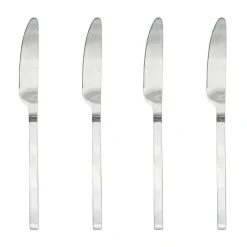 Couteau Yuka, lot de 4, Acier brossé