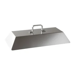 Couvercle pour plaque à griller en acier inoxydable, 45x22 cm