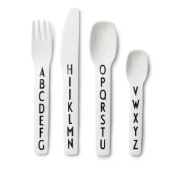 Couverts enfants Design Letters, 4 pièces