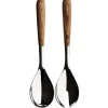 Couverts à service Piano 2 Pièces, Acier inoxydable-bois