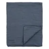 Couverture en mousseline Bloomingville 80x100 cm, Bleu