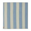 Couverture matelassée Striped 130x140 cm, Argile bleue
