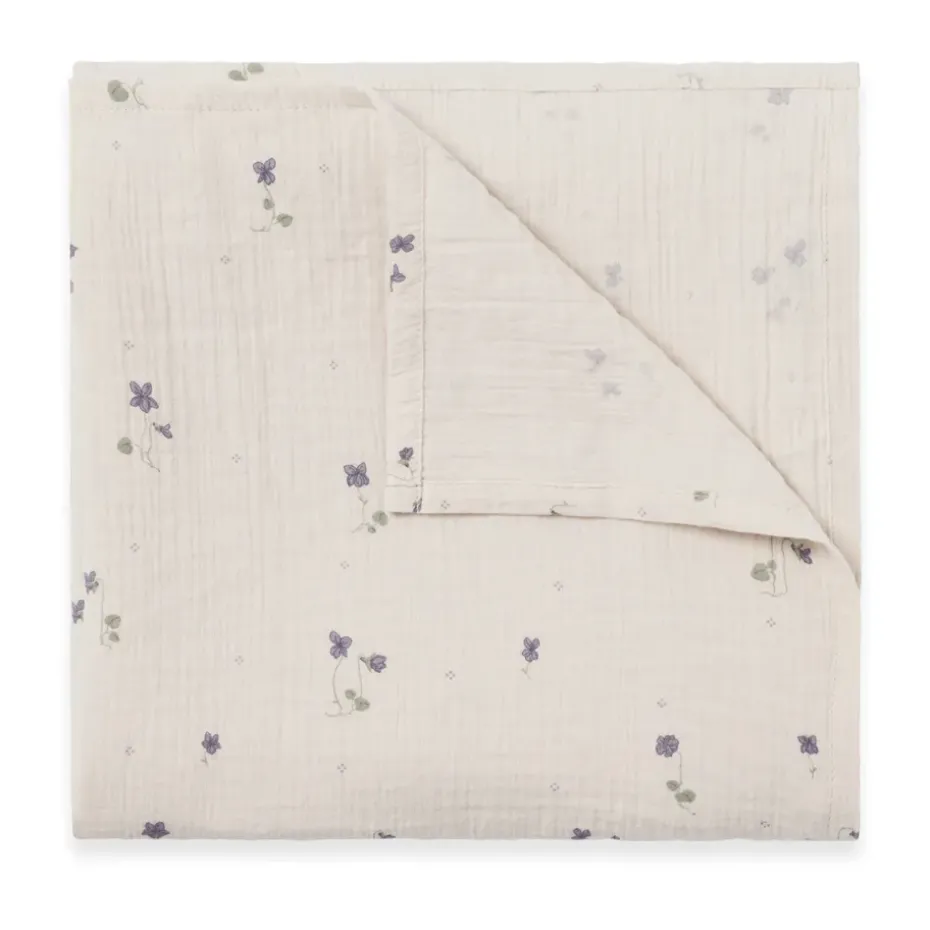 Couverture swaddle Viola Muslin, 110x110 cm