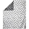 Couverture tissée Gran 140x180 cm, Noir-blanc