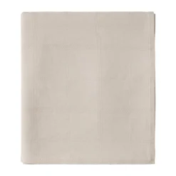 Couvre-lit Checked Jacquard 260x240 cm, Light beige