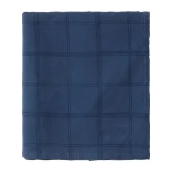 Couvre-lit Checked Jacquard 260x240 cm, Denim blue