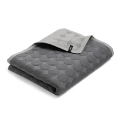 Couvre-lit Mega Dot organic 235x245 cm, Dark grey