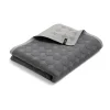 Couvre-lit Mega Dot organic 260x260 cm, Dark grey