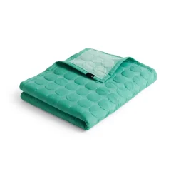 Couvre-lit Mega Dot organic 260x260 cm, Sea green