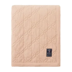 Couvre-lit Quilted Recycled Cotton 260x240 cm, Beige
