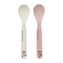 Cuillères Pippi Cirkus, lot de 2, Rose-blanc