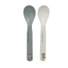 Cuillères Pippi Cirkus, lot de 2, Vert-blanc