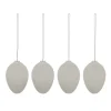 Décoration de Pâques Easter Deco œuf Lot de 4, White