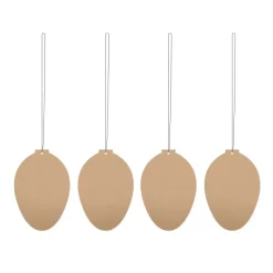 Décoration de Pâques Easter Deco œuf Lot de 4, White