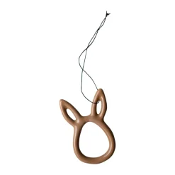 Décoration de Pâques Sprinkle rabbit 8 cm, Noisette brillante