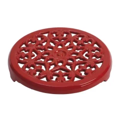 Dessous de plat en fonte Lilly Ø 23 cm, Cerise