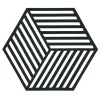 Dessous de plat Hexagon, noir