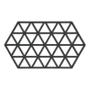 Dessous de plat Triangles 14x24 cm, Black
