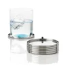 Dessous de verre AJ, acier inoxydable