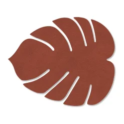 Dessous de verre Monstera Leaf Nupo, Sienna