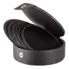 Dessous de verre Visby Ø10 cm Lot de 6, Noir