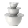 Ensemble de bols Margrethe, lot de 3, Blanc
