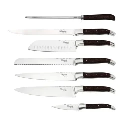 Ensemble de couteaux de chef Laguiole By Hâws 7 pièces, Wengé
