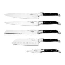 Ensemble de couteaux de chef Laguiole By Hâws 5 pièces, Black Wood