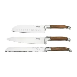 Ensemble de couteaux de chef Laguiole By Hâws 3 pièces, Olive