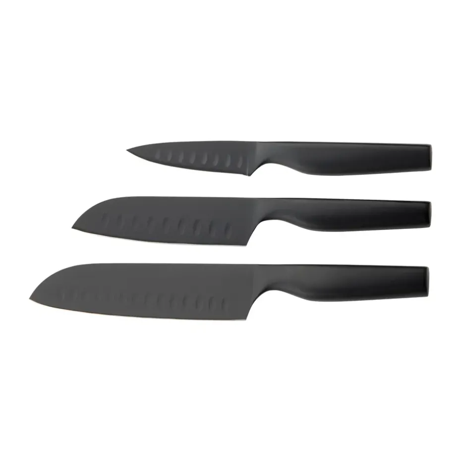 Ensemble de couteaux Sukai 3 pièces, Noir
