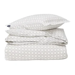 Ensemble de lit Rattan Printed 220x220 cm, White