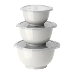 Ensemble de mini-bols Margrethe, lot de 3, Blanc