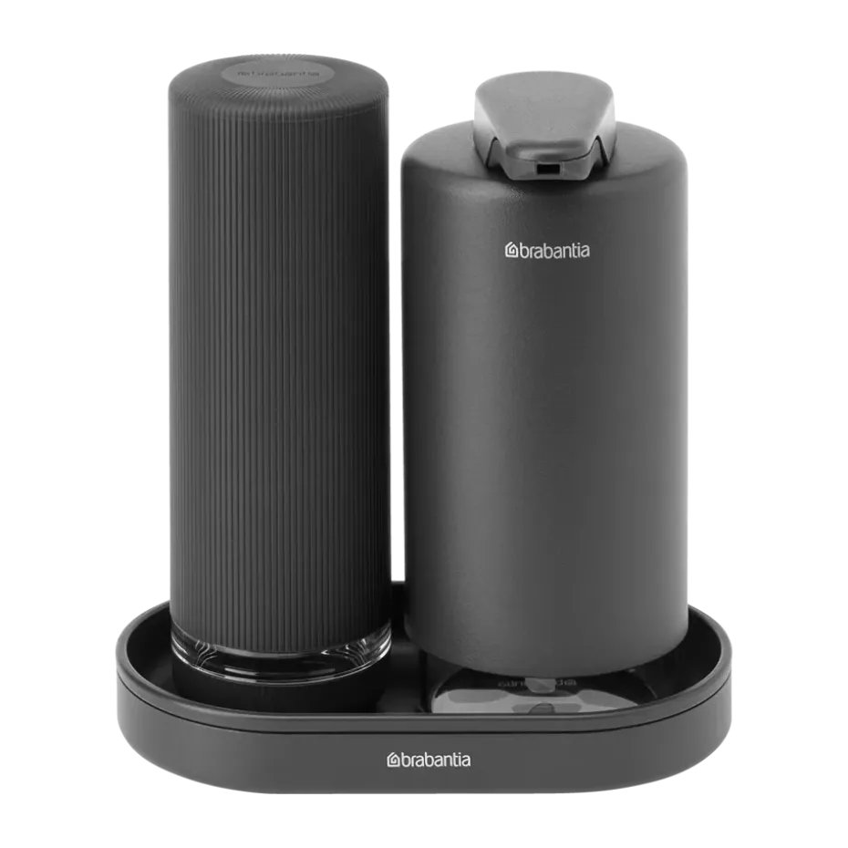Ensemble pompe à savon et distributeur à liquide vaisselle SinkStyle, Mineral Infinite Grey