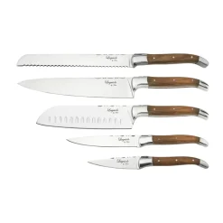 Ensemble de couteaux Laguiole By Hâws 5 pièces, Olive