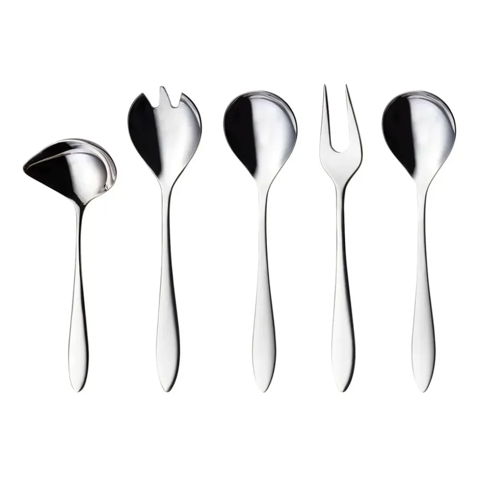 Ensemble de couverts à servir Fjord 5 pièces, Acier inoxydable