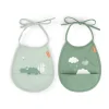 Ensemble de petits bavoirs Croco, lot de 2, Vert
