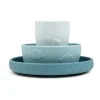Ensemble de vaisselle pour enfants Deer Friends Stick&Stay, 3 pièces, Bleu