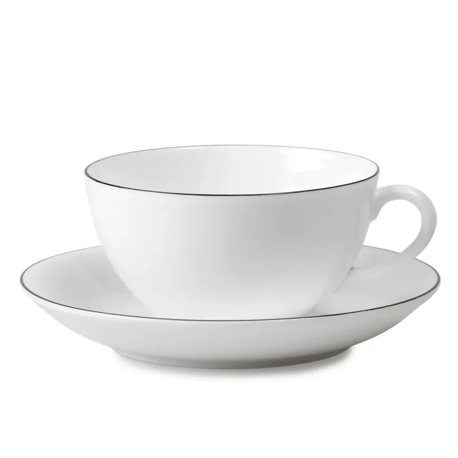 Ensemble tasse à thé Nature rond, Tasse à thé + soucoupe