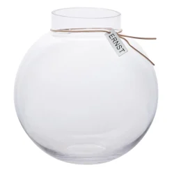 Ernst vase en verre H 22 cm Ø 21 cm, transparent