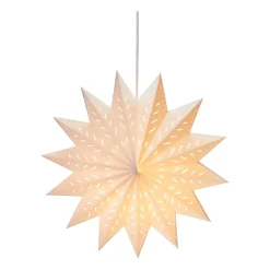 Etoile de l'avent Alfa blanc, 60 cm