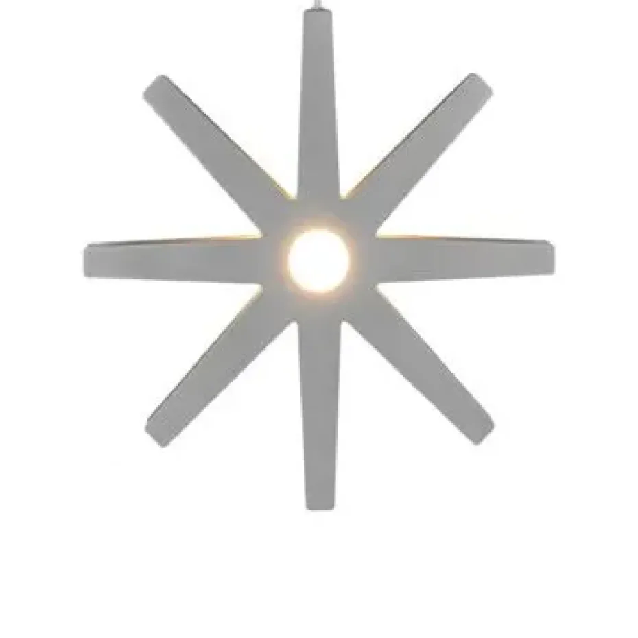 Etoile de l'avent Fling argent, Ø33 cm